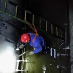 电厂凝汽机进出水超声波流量计探头安装中
